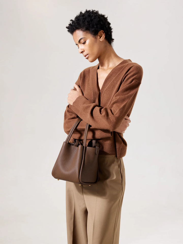 Sea Bag Cacao - Borsa marrone pelle vegana | Performa Milano