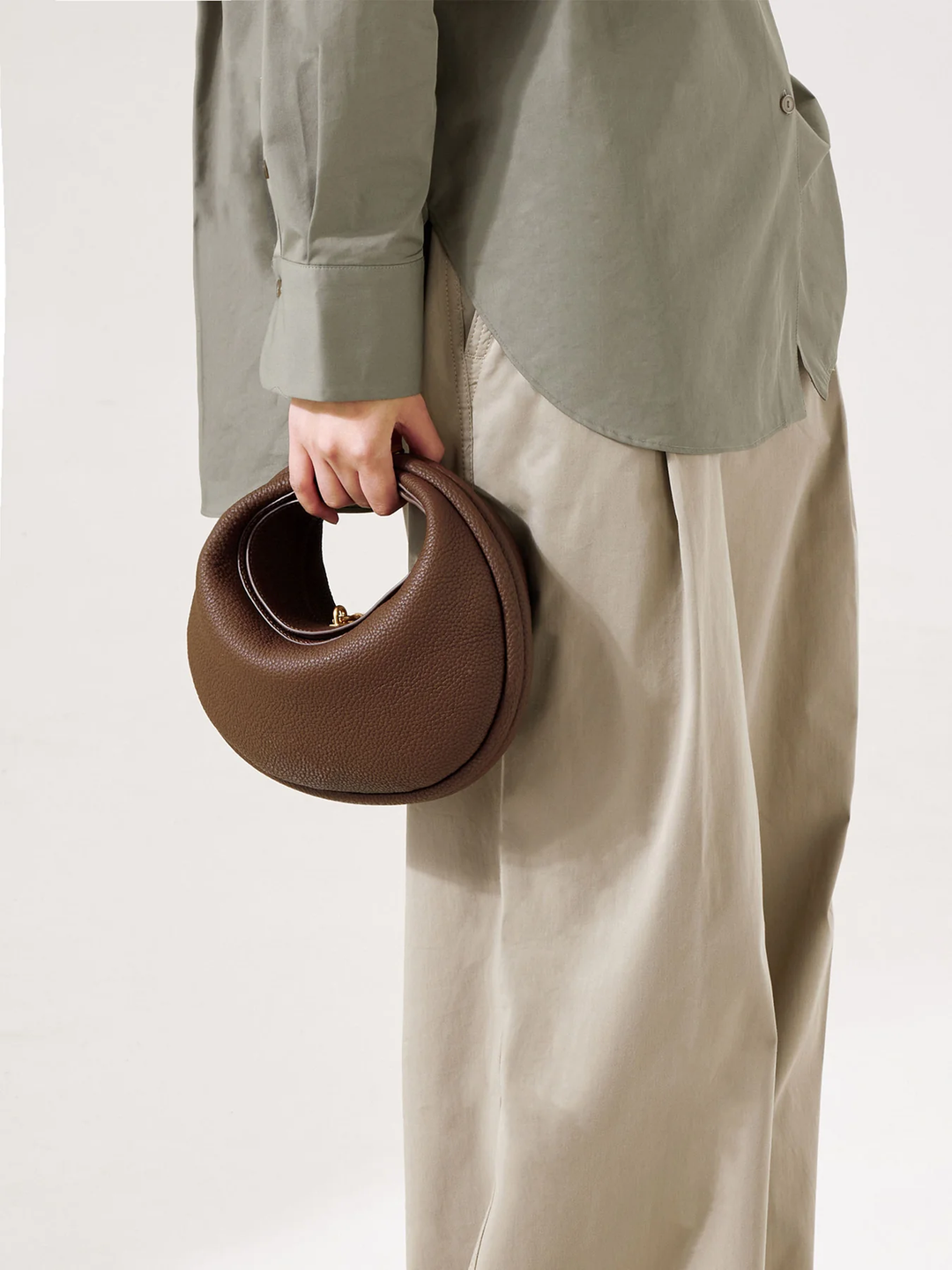 Luna Bag Cacao - Borsa marrone vegan leather | Performa Milano