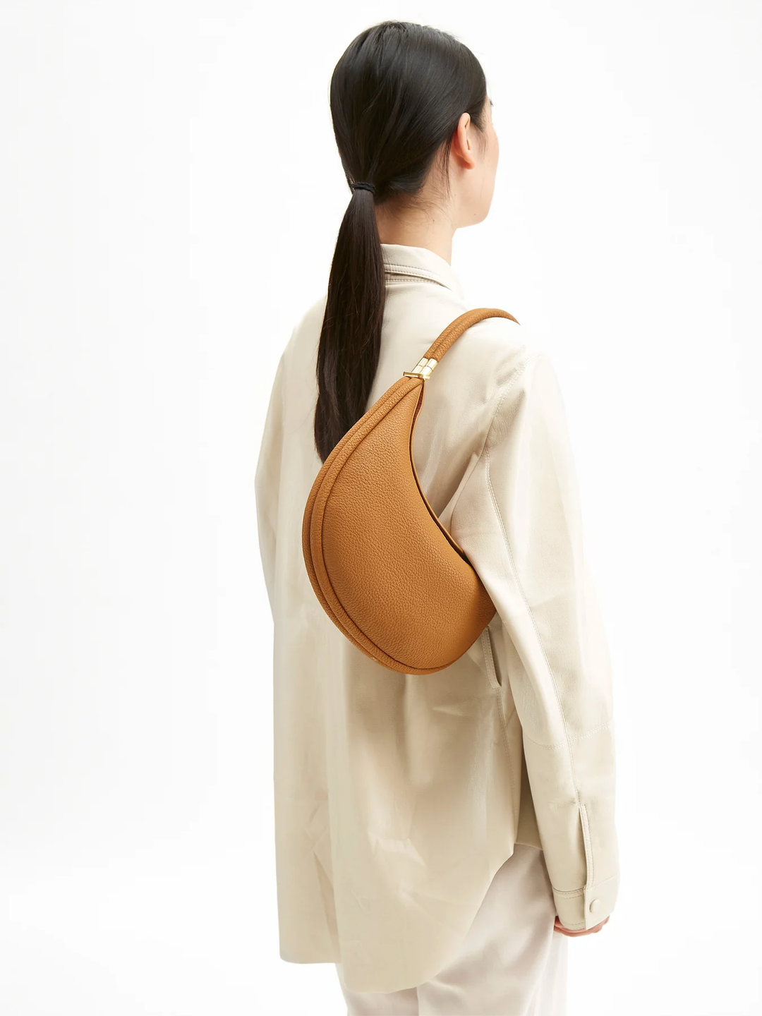 Luna Bag Noir - Borsa in pelle vegana nera | Performa Milano