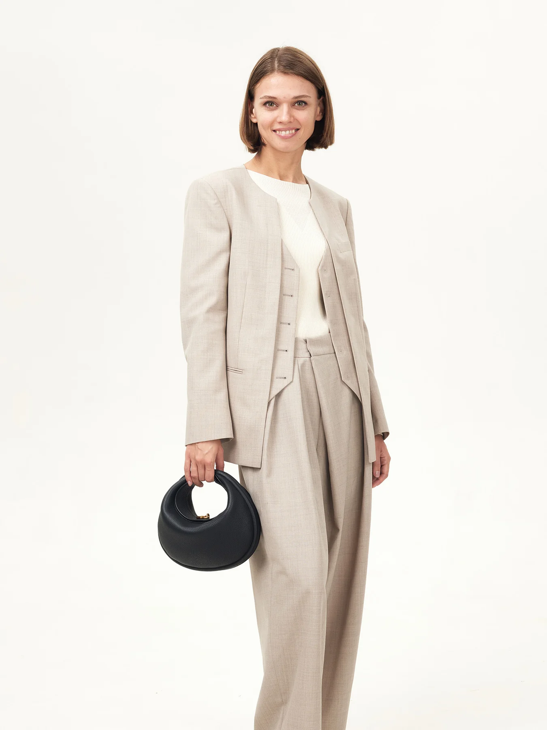 Luna Bag Amber - Borsa vegan leather artigianale italiana | Performa Milano