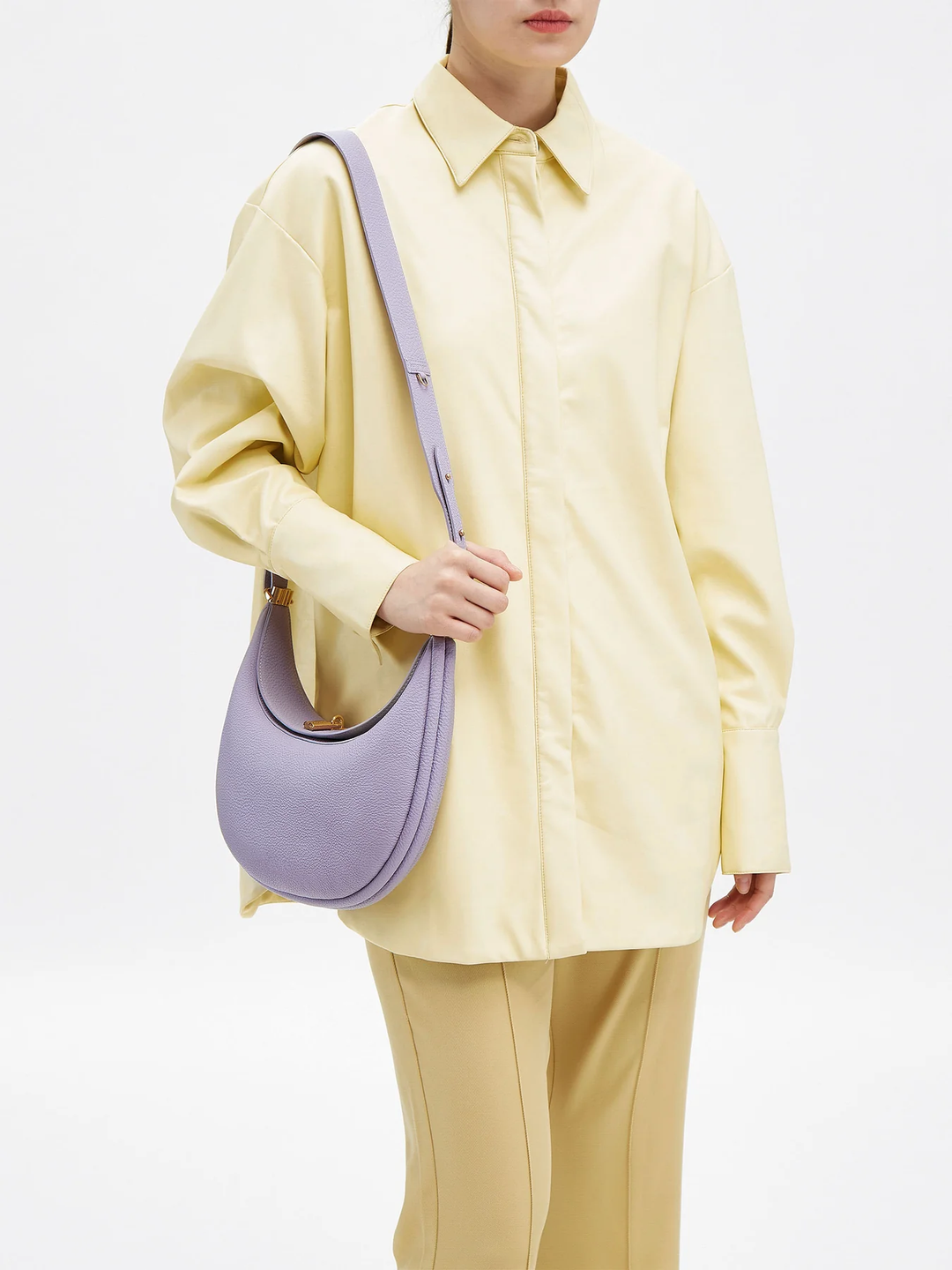 Luna Bag Lavanda - Borsa lilla pelle vegana | Performa Milano