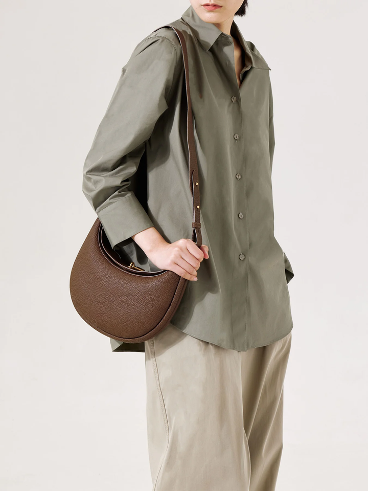 Luna Bag Cacao - Borsa marrone vegan leather | Performa Milano