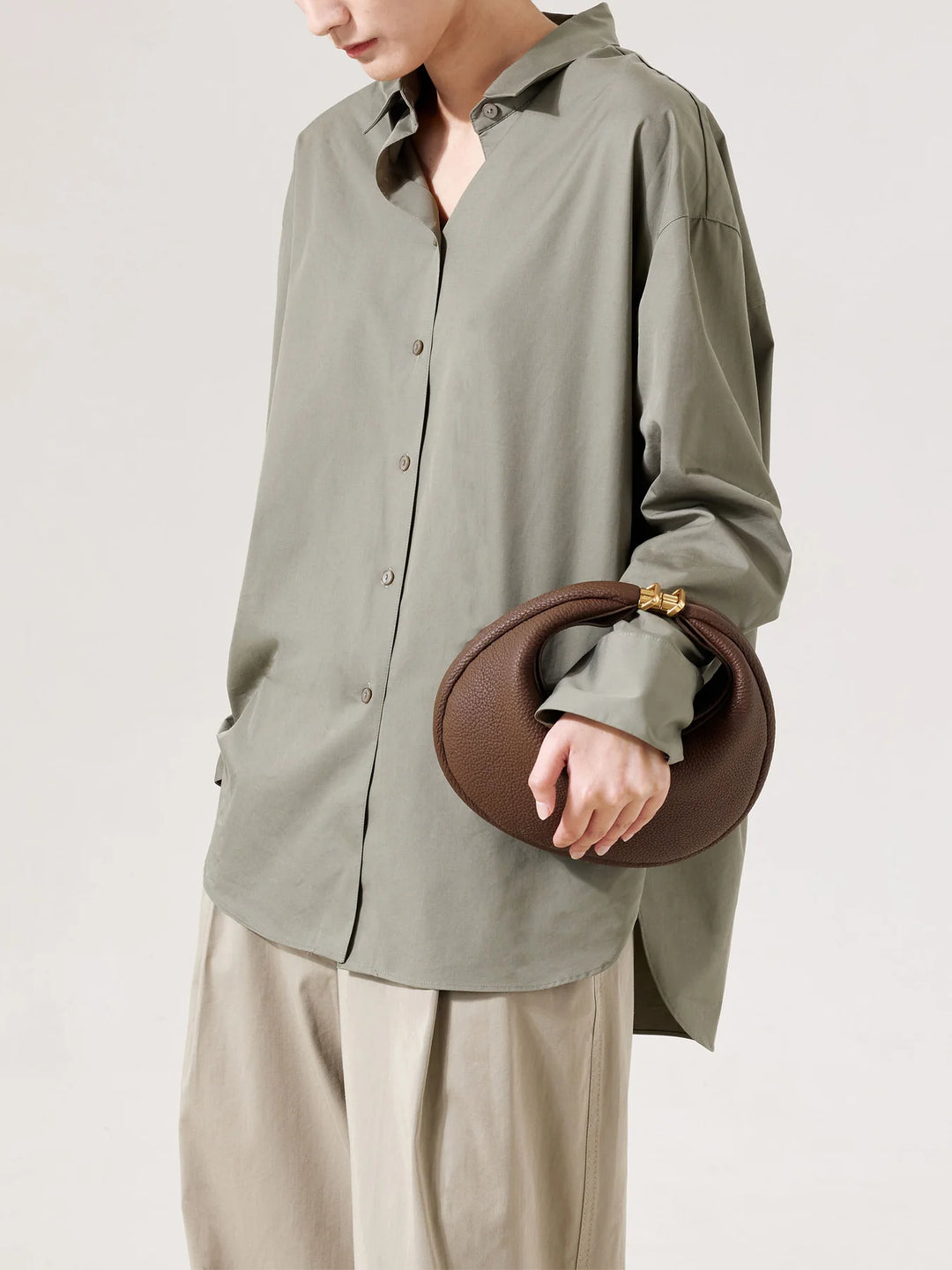Luna Bag Cacao - Borsa marrone vegan leather | Performa Milano